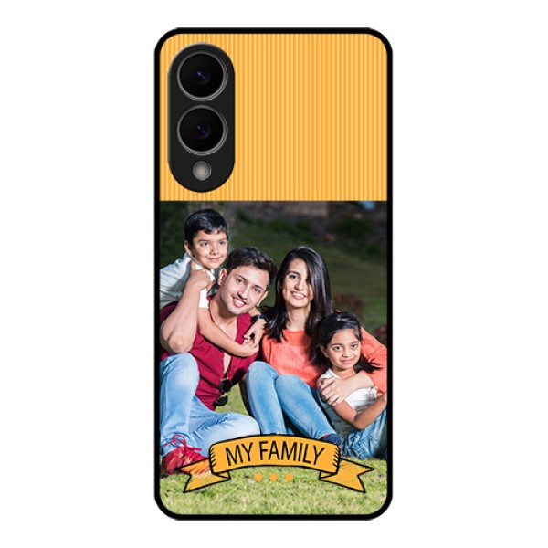 Samsung Galaxy S25 Edge 5G Custom Glass Phone Case - My Family Design