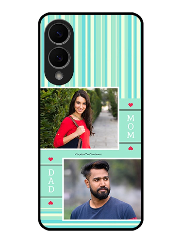 Custom Samsung Galaxy S25 Edge 5G Custom Glass Phone Case - Mom & Dad Pic Design