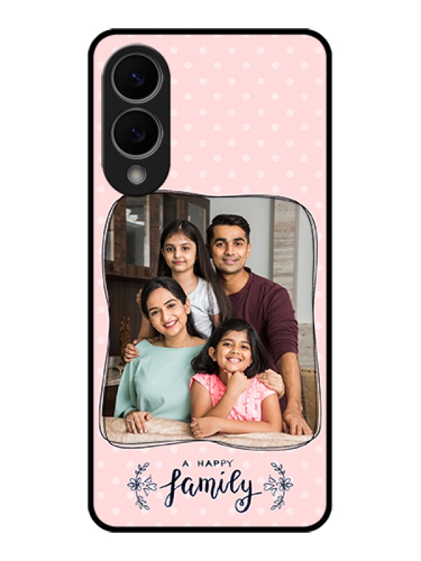 Custom Samsung Galaxy S25 Edge 5G Custom Glass Phone Case - Family With Dots Design