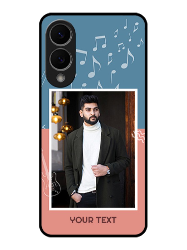 Custom Samsung Galaxy S25 Edge 5G Custom Glass Phone Case - With Color Musical Note Design