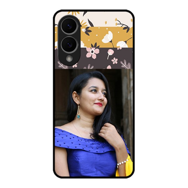 Samsung Galaxy S25 Edge 5G Custom Glass Phone Case - Stylish Floral Design Samsung Galaxy S25 Edge 5G Custom Glass Phone Case - Stylish Floral Design