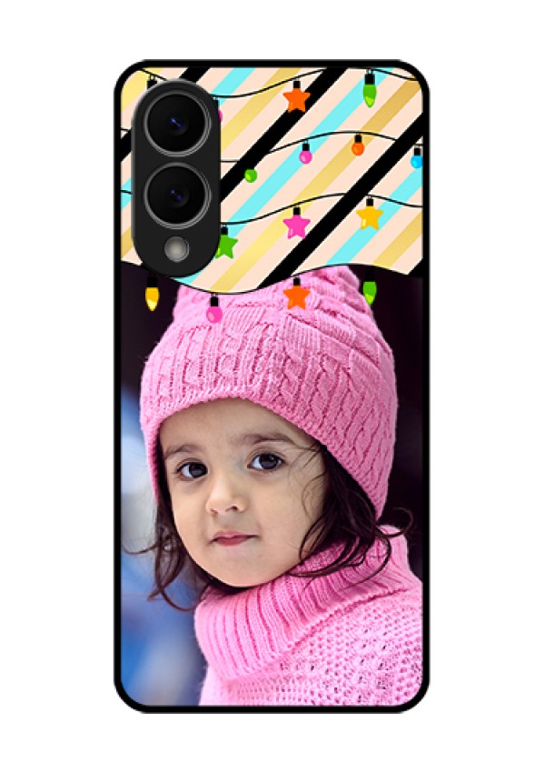 Samsung Galaxy S25 Edge 5G Custom Glass Phone Case - Lights Hanging Design