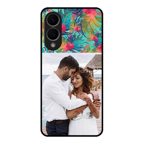 Samsung Galaxy S25 Edge 5G Custom Glass Phone Case - Watercolor Floral Design