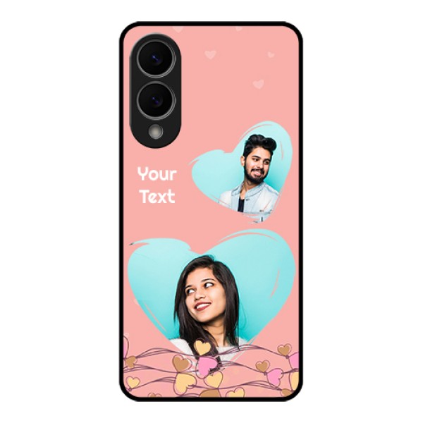 Samsung Galaxy S25 Edge 5G Custom Glass Phone Case - Love Doodle Design