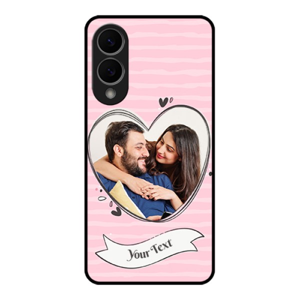 Samsung Galaxy S25 Edge 5G Custom Glass Phone Case - Vintage Heart Design Samsung Galaxy S25 Edge 5G Custom Glass Phone Case - Vintage Heart Design