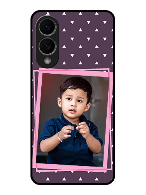 Custom Samsung Galaxy S25 Edge 5G Custom Glass Phone Case - Triangle Pattern Dotted Design