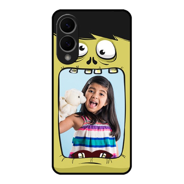 Samsung Galaxy S25 Edge 5G Custom Glass Phone Case - Cartoon Monster Back Case Design
