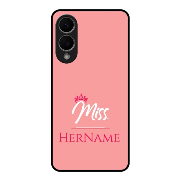 Samsung Galaxy S25 Edge 5G Custom Glass Phone Case - Mrs With Name Design