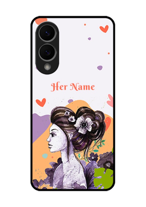 Samsung Galaxy S25 Edge 5G Custom Glass Phone Case - Woman And Nature Design
