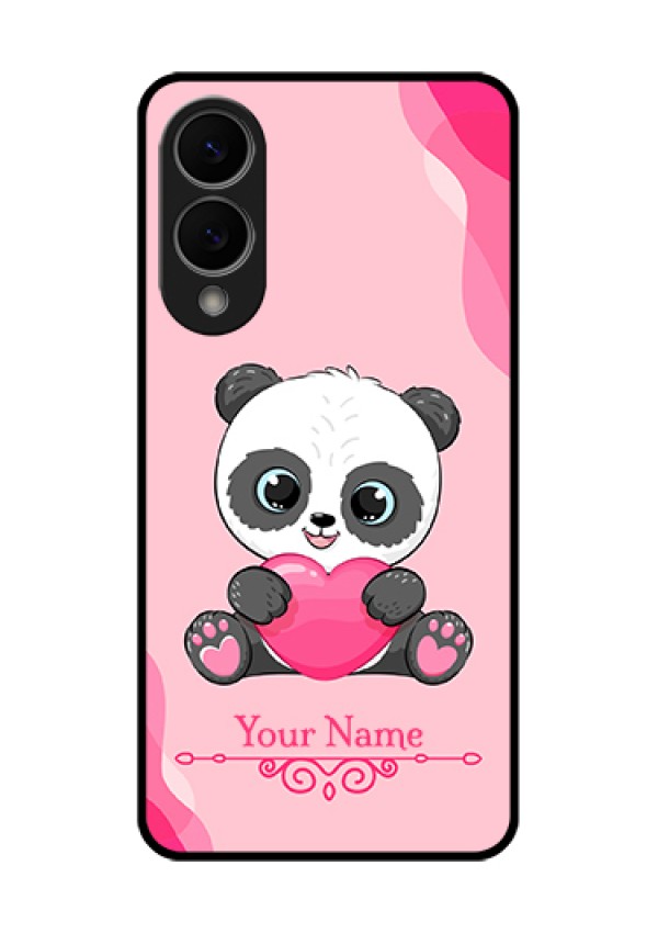 Samsung Galaxy S25 Edge 5G Custom Glass Phone Case - Cute Panda Design