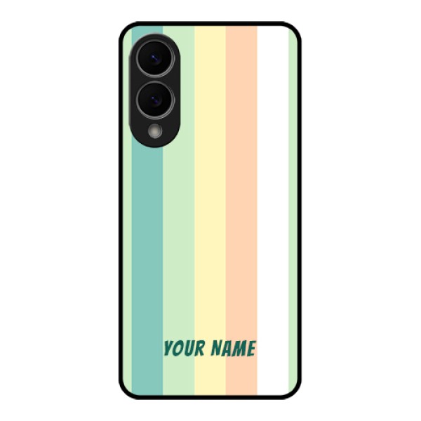 Samsung Galaxy S25 Edge 5G Custom Glass Phone Case - Multi - Colour Stripes Design Samsung Galaxy S25 Edge 5G Custom Glass Phone Case - Multi - Colour Stripes Design