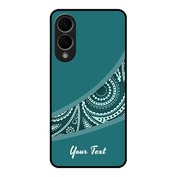 Samsung Galaxy S25 Edge 5G Custom Glass Phone Case - Semi Visible Floral Design