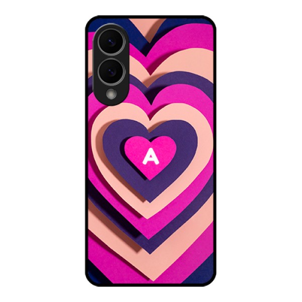 Samsung Galaxy S25 Edge 5G Custom Glass Phone Case - Cute Heart Pattern Design Samsung Galaxy S25 Edge 5G Custom Glass Phone Case - Cute Heart Pattern Design