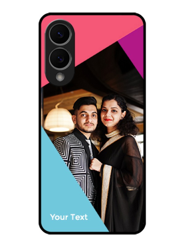 Custom Samsung Galaxy S25 Edge 5G Custom Glass Phone Case - Stacked Triple Colour Design