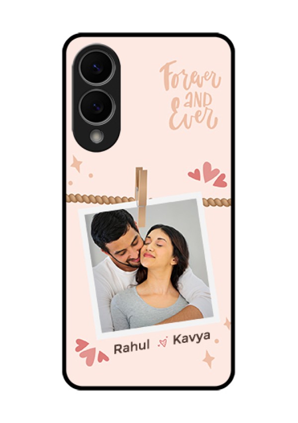 Samsung Galaxy S25 Edge 5G Custom Glass Phone Case - Forever And Ever Love Design
