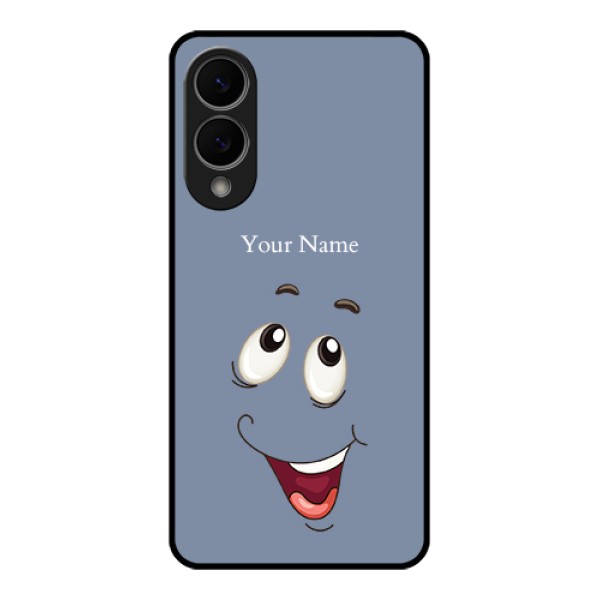 Samsung Galaxy S25 Edge 5G Custom Glass Phone Case - Laughing Cartoon Face Design
