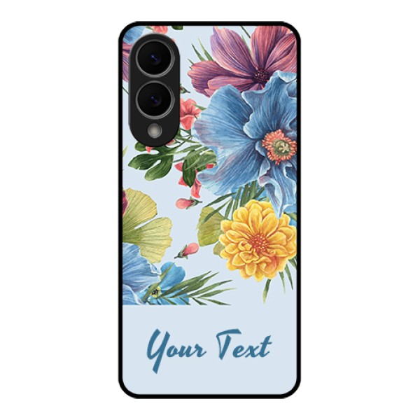 Samsung Galaxy S25 Edge 5G Custom Glass Phone Case - Stunning Watercolored Flowers Painting Design Samsung Galaxy S25 Edge 5G Custom Glass Phone Case - Stunning Watercolored Flowers Painting Design