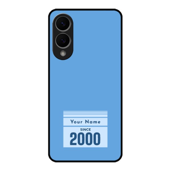 Samsung Galaxy S25 Edge 5G Custom Glass Phone Case - Custom Year Of Birth Design Samsung Galaxy S25 Edge 5G Custom Glass Phone Case - Custom Year Of Birth Design