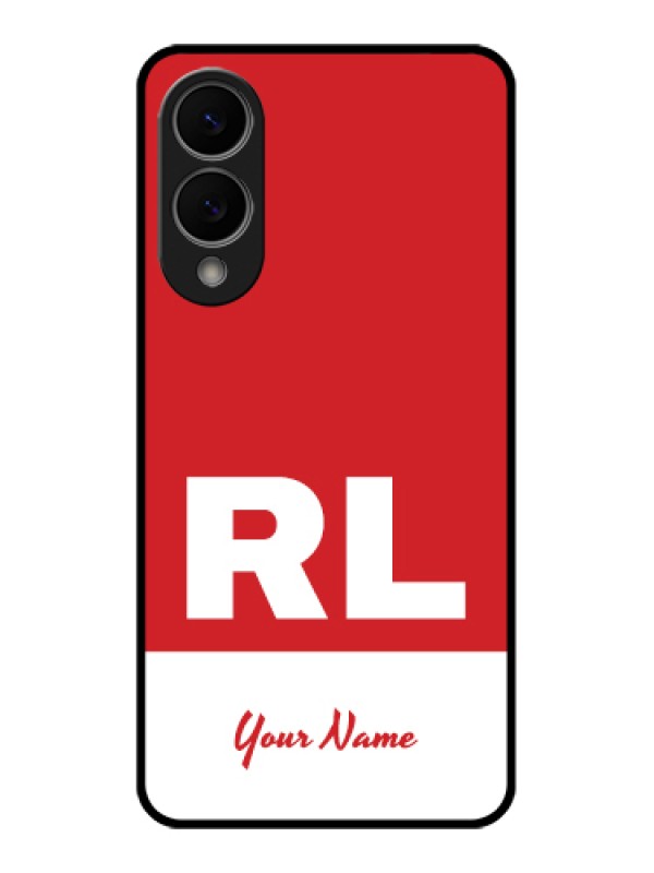 Custom Samsung Galaxy S25 Edge 5G Custom Glass Phone Case - Dual Tone Custom Text Design