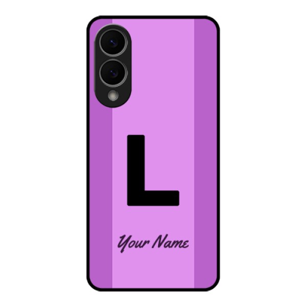 Samsung Galaxy S25 Edge 5G Custom Glass Phone Case - Tricolor Custom Text Design