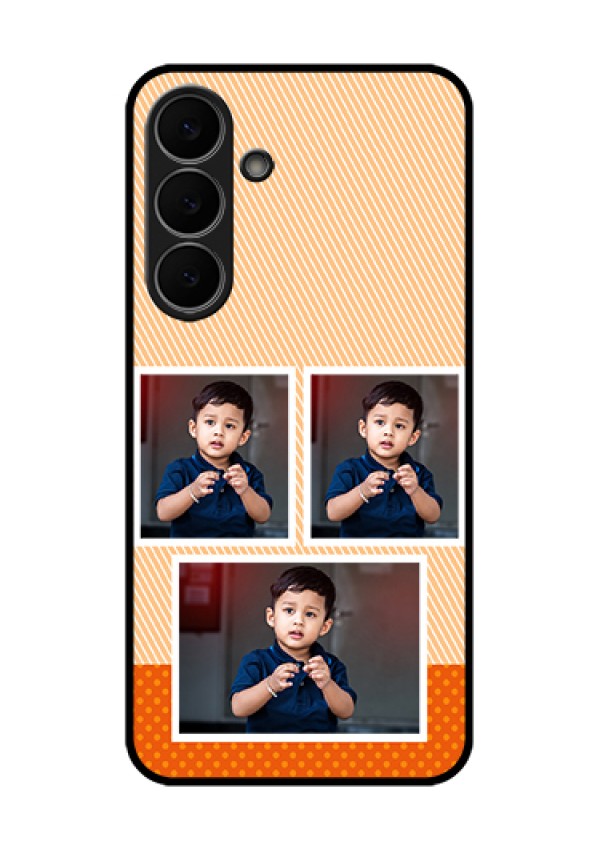 Samsung Galaxy S25 FE 5G Custom Glass Phone Case - Bulk Photos Upload Design