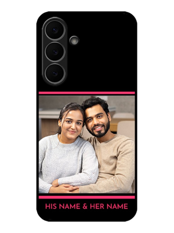 Custom Samsung Galaxy S25 FE 5G Custom Glass Phone Case - With Add Text Design