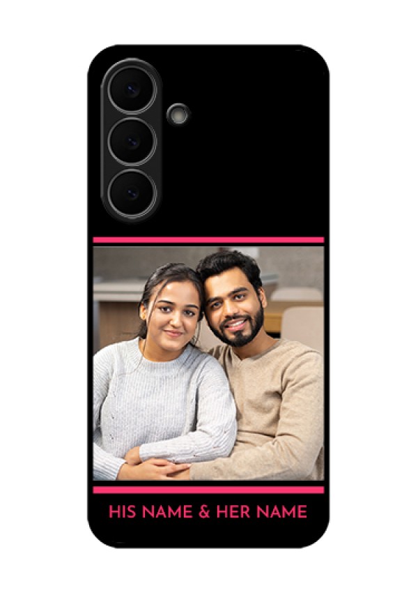 Samsung Galaxy S25 FE 5G Custom Glass Phone Case - With Add Text Design