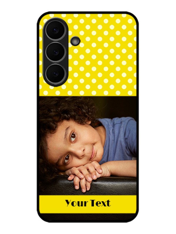 Custom Samsung Galaxy S25 FE 5G Custom Glass Phone Case - Bright Yellow Case Design