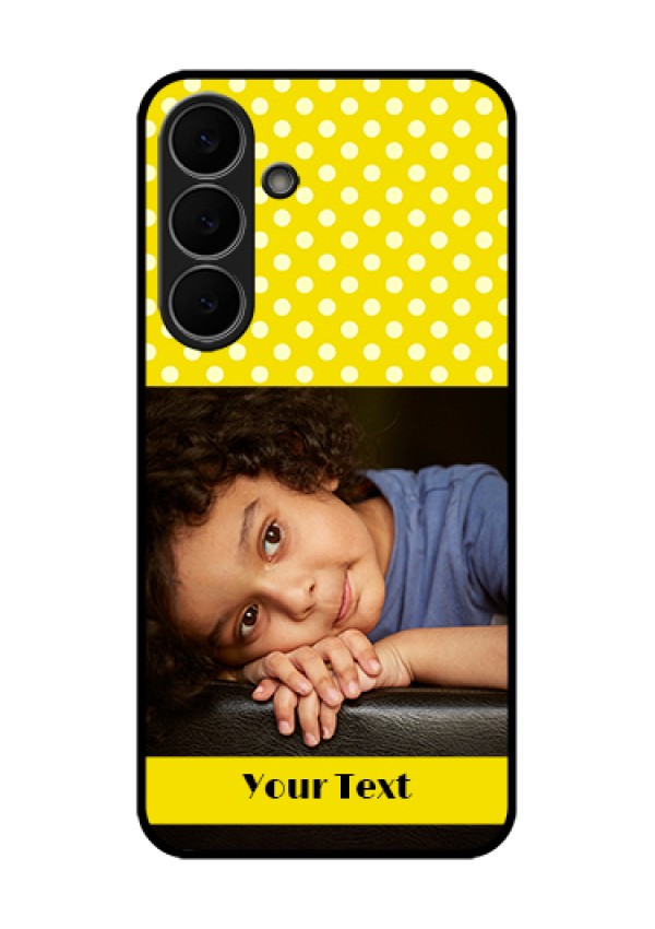 Samsung Galaxy S25 FE 5G Custom Glass Phone Case - Bright Yellow Case Design