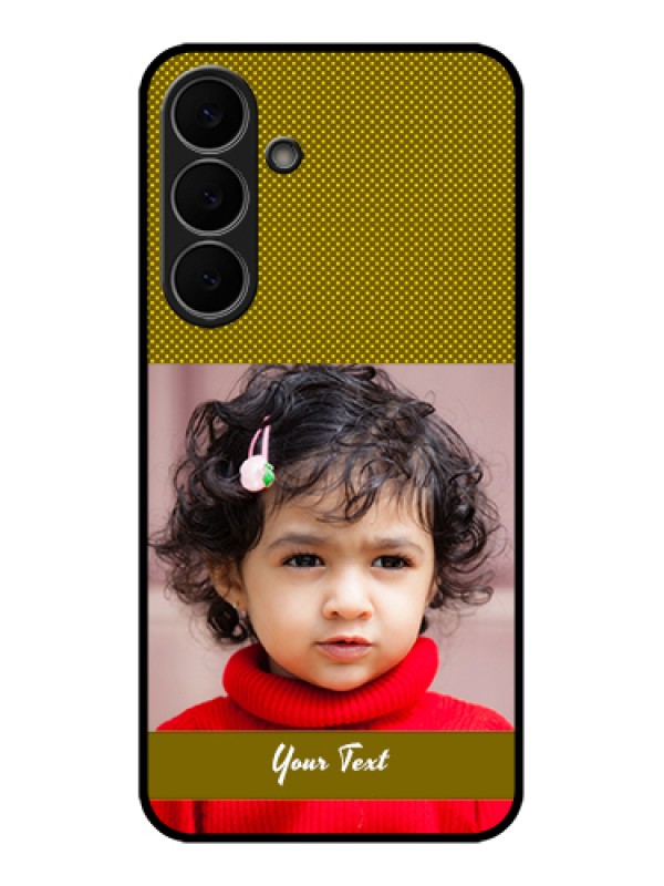 Custom Samsung Galaxy S25 FE 5G Custom Glass Phone Case - Simple Green Color Design