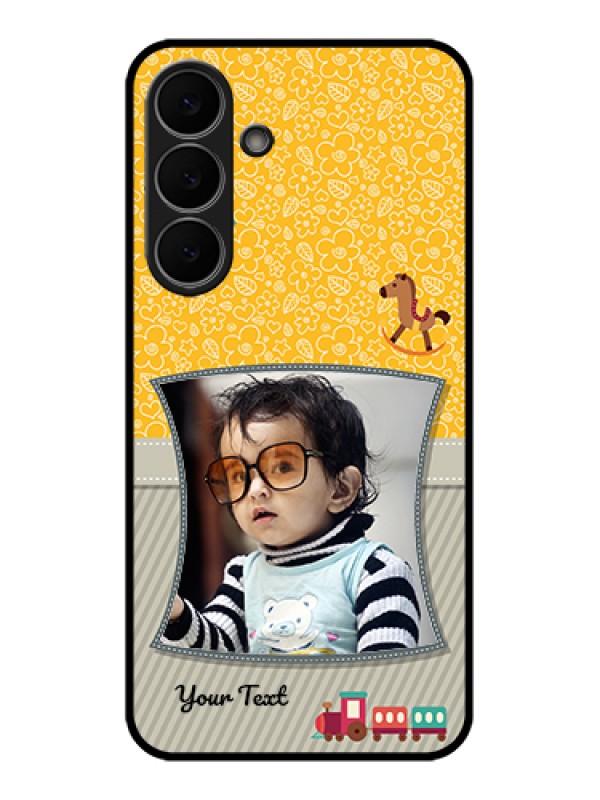 Custom Samsung Galaxy S25 FE 5G Custom Glass Phone Case - Baby Picture Upload Design