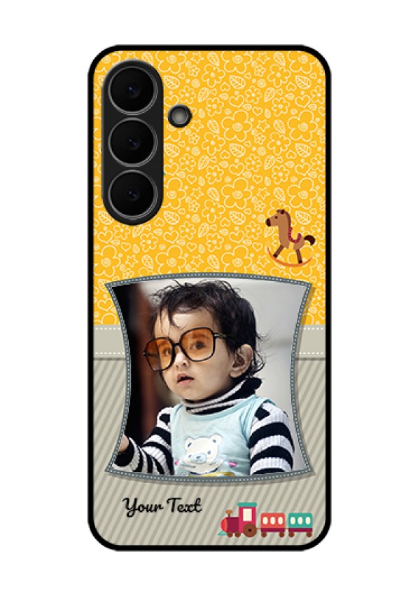 Samsung Galaxy S25 FE 5G Custom Glass Phone Case - Baby Picture Upload Design