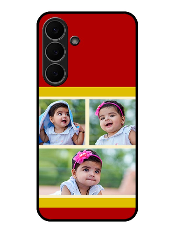 Custom Samsung Galaxy S25 FE 5G Custom Glass Phone Case - Multiple Pic Upload Design