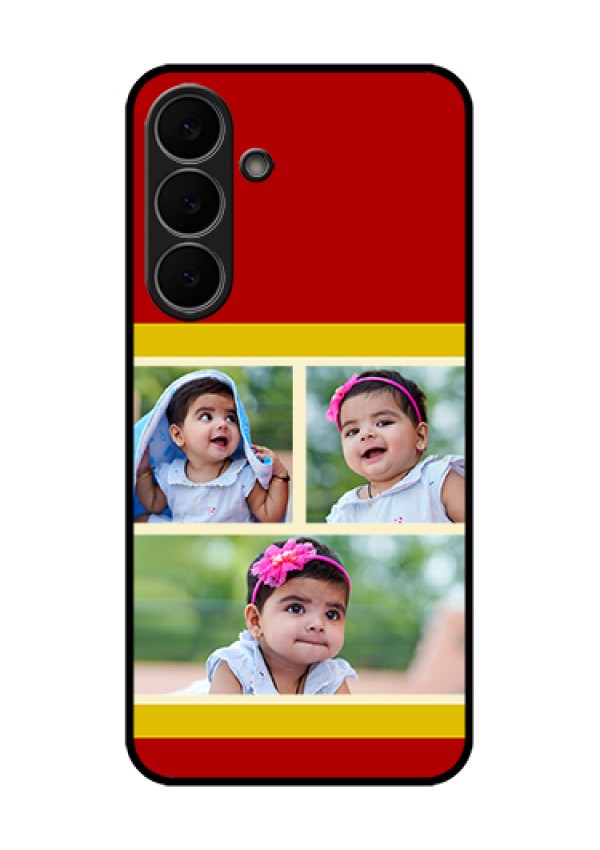 Samsung Galaxy S25 FE 5G Custom Glass Phone Case - Multiple Pic Upload Design