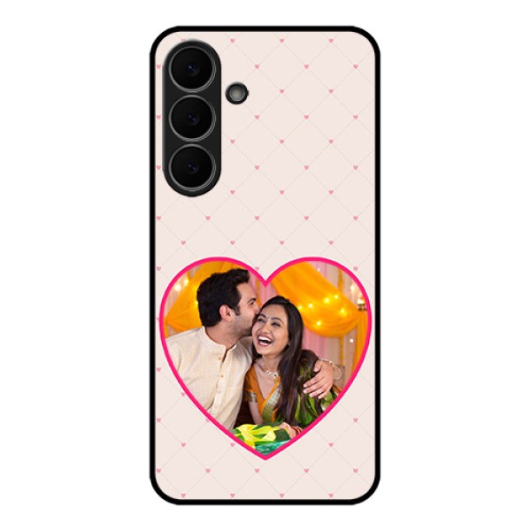 Samsung Galaxy S25 FE 5G Custom Glass Phone Case - Heart Shape Design