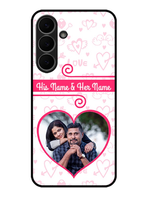 Custom Samsung Galaxy S25 FE 5G Custom Glass Phone Case - Heart Shape Love Design