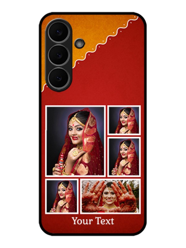 Custom Samsung Galaxy S25 FE 5G Custom Glass Phone Case - Wedding Pic Upload Design