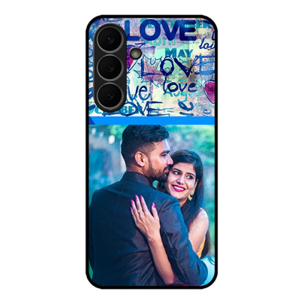 Samsung Galaxy S25 FE 5G Custom Glass Phone Case - Colorful Love Design Samsung Galaxy S25 FE 5G Custom Glass Phone Case - Colorful Love Design