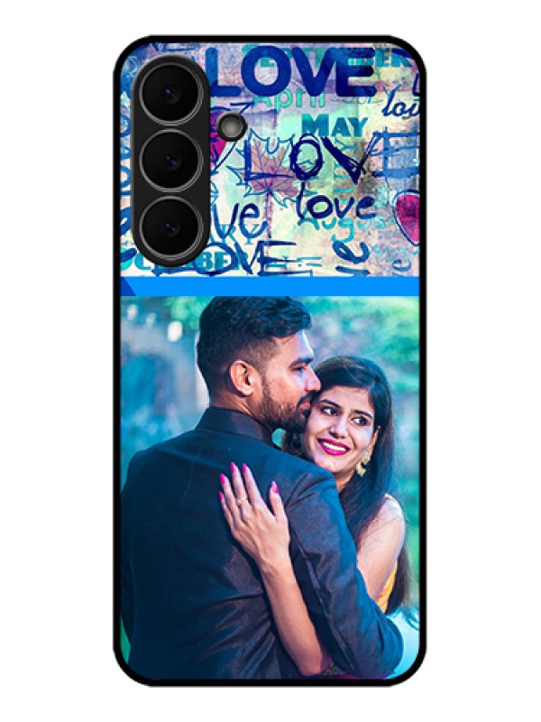 Custom Samsung Galaxy S25 FE 5G Custom Glass Phone Case - Colorful Love Design