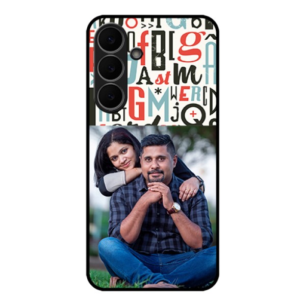 Samsung Galaxy S25 FE 5G Custom Glass Phone Case - Alphabet Design