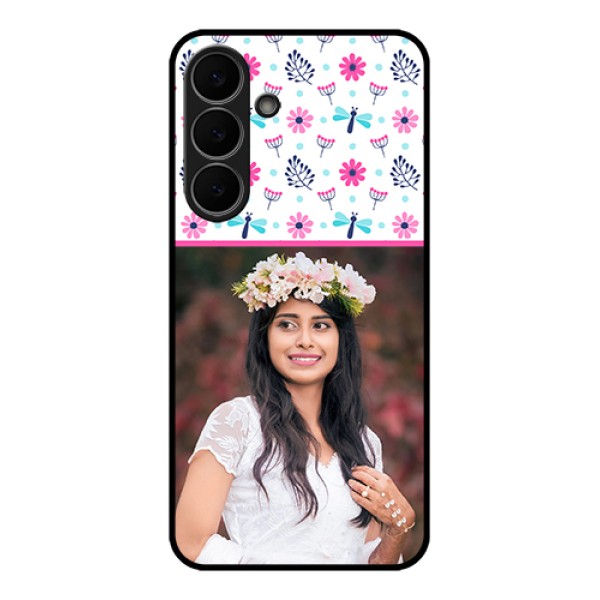 Samsung Galaxy S25 FE 5G Custom Glass Phone Case - Colorful Flower Design Samsung Galaxy S25 FE 5G Custom Glass Phone Case - Colorful Flower Design