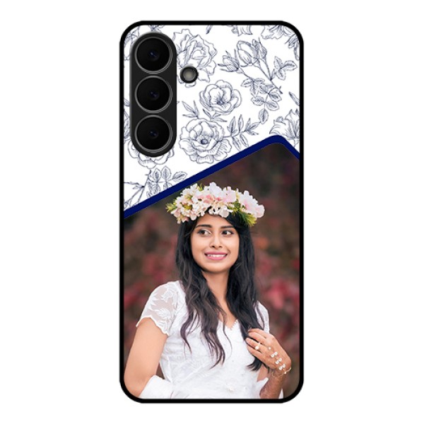 Samsung Galaxy S25 FE 5G Custom Glass Phone Case - Classy Floral Design