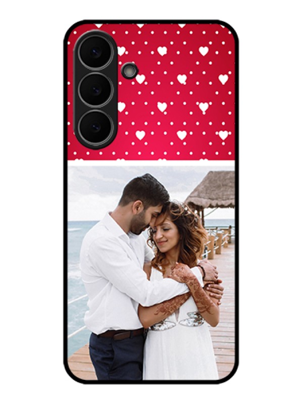 Custom Samsung Galaxy S25 FE 5G Custom Glass Phone Case - Hearts Mobile Case Design