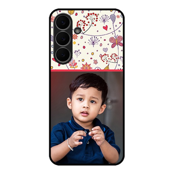 Samsung Galaxy S25 FE 5G Custom Glass Phone Case - Premium Floral Design