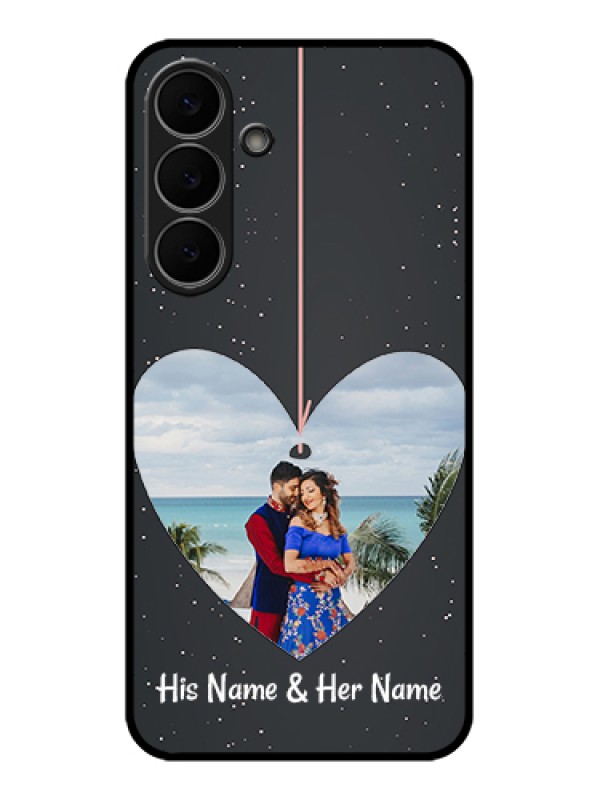 Custom Samsung Galaxy S25 FE 5G Custom Glass Phone Case - Hanging Heart Design