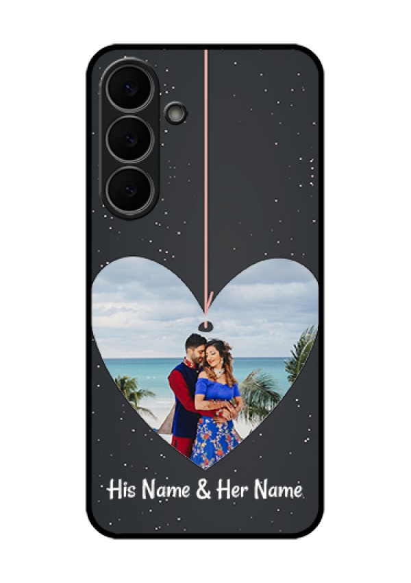 Samsung Galaxy S25 FE 5G Custom Glass Phone Case - Hanging Heart Design