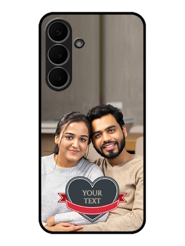 Custom Samsung Galaxy S25 FE 5G Custom Glass Phone Case - Just Married Couple Design
