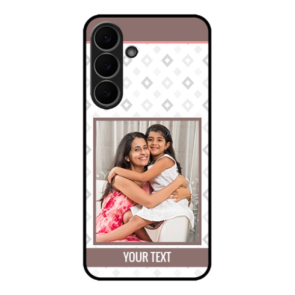Samsung Galaxy S25 FE 5G Custom Glass Phone Case - Simple Diamond Design Samsung Galaxy S25 FE 5G Custom Glass Phone Case - Simple Diamond Design