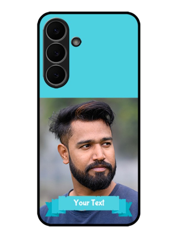 Custom Samsung Galaxy S25 FE 5G Custom Glass Phone Case - Blue Color Design