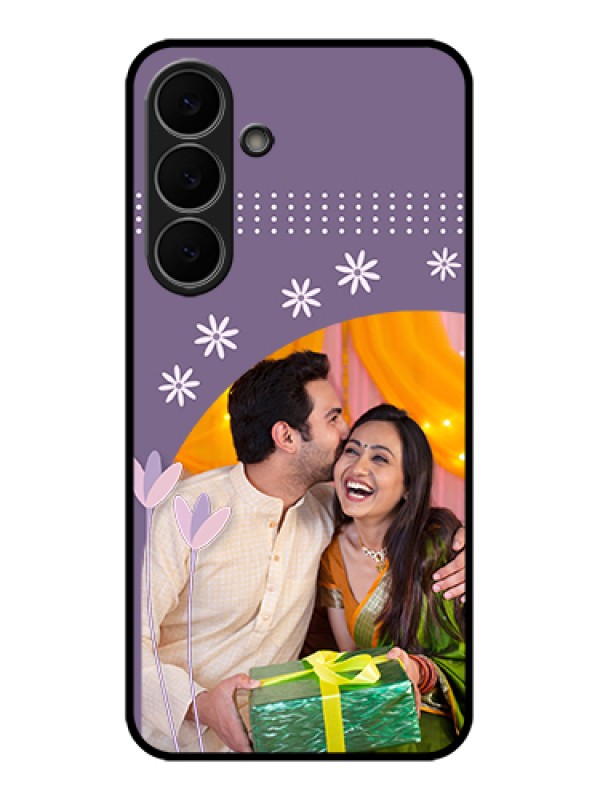 Custom Samsung Galaxy S25 FE 5G Custom Glass Phone Case - Lavender Flowers Design